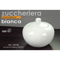 ZUCCHERIERA PORCELLANA BIANCA C-C.