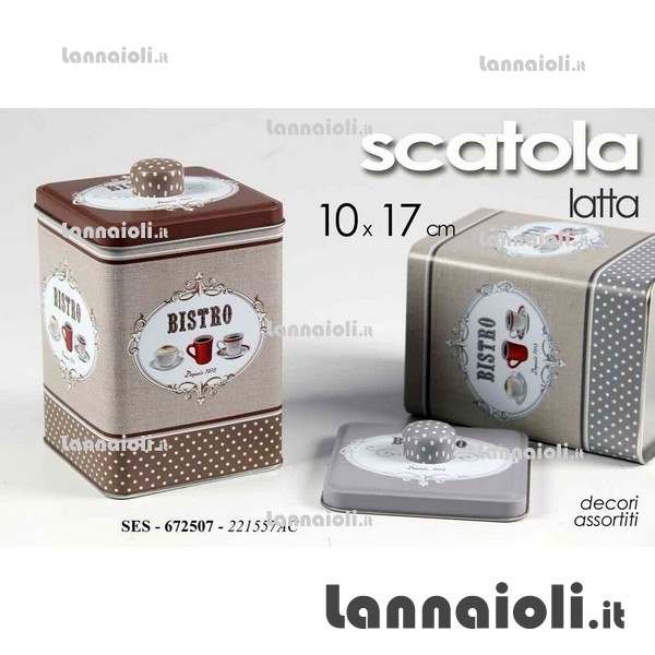 BARATTOLO LATTA BISTRO CM.10X10 H17