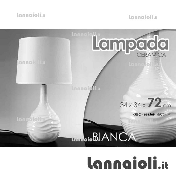 LAMPADA CERAMICA GRANDE CM.60 