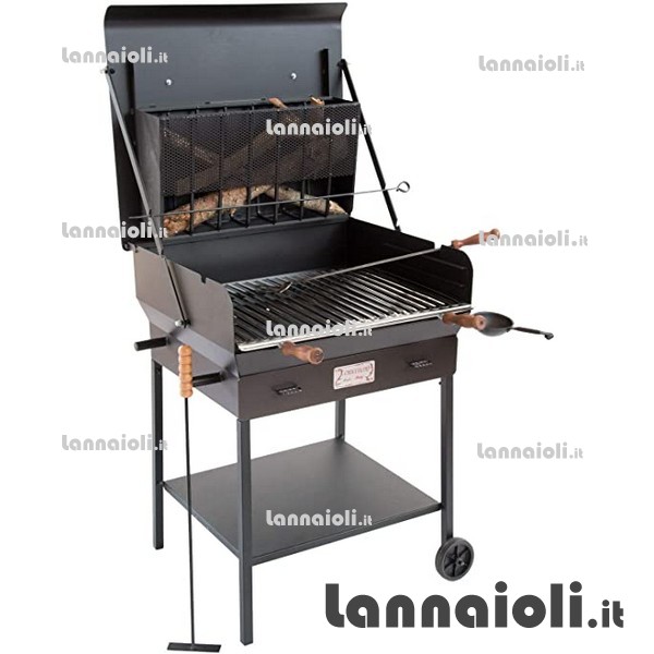 BARBECUE FERRO GRAN RISTORO CON PORTALEGNA GRIGLIA CM.70 