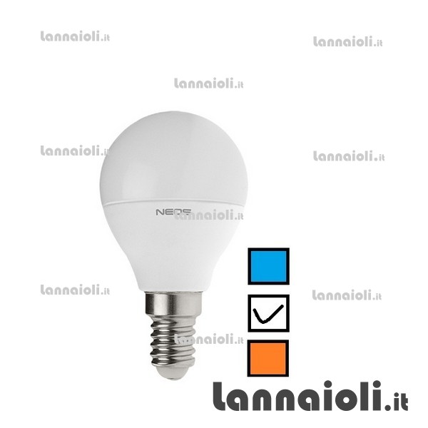 LAMPADINA LED E14 SFERA 5W-40W 