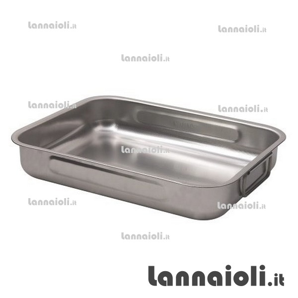 TEGLIA RETT.INOX-ANTIAD.CM.40 steel pan