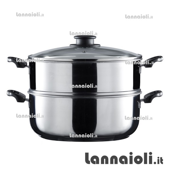 VAPORIERA INOX CM.24 steel pan