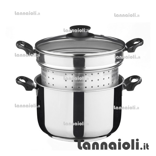 SPAGHETTIERA INOX CM.24 steel pan
