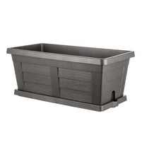 FIORIERA EFFETTO LEGNO CM.100 ANTRACITE C-S