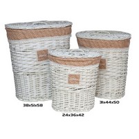 PORTABIANCHERIA OVALE PZ.3 FODERA