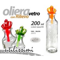 OLIERA VETRO TAPPO DOSATORE CL.20