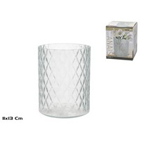 VASO VETRO INTAGLIATO CM.11 H14