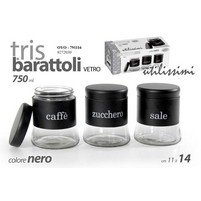 BARATTOLI VETRO-INOX PZ.3