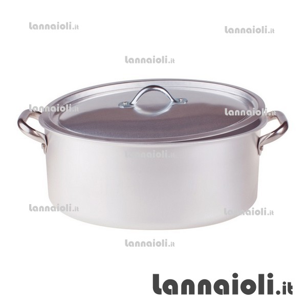 CASSERUOLA ALLUMINIO OVALE CM.40 pentole agnelli CASSERUOLA ALLUMINIO OVALE CM.40 pentole agnelli