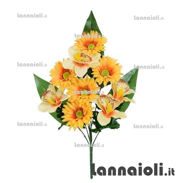 GERBERA MAZZO 9 RAMI cm.51 