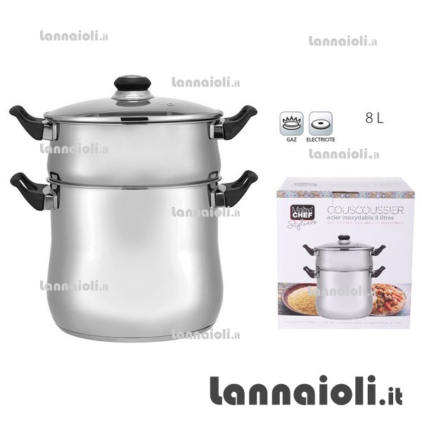 VAPORIERA COUSCOUSSIERA INOX VITTORIA CM.22 