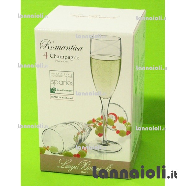 BICCHIERI ROMANTICA FLUTE PZ.4 bormioli luigi