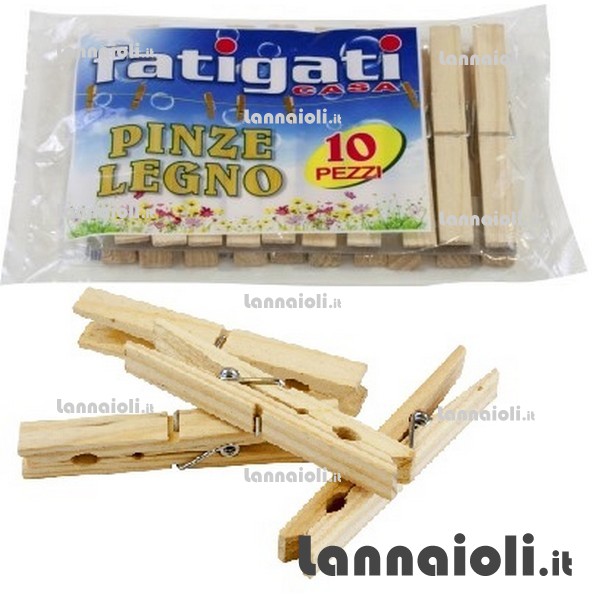 PINZE PANNI LEGNO PZ.10 