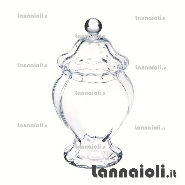 BISCOTTIERA VETRO CM.30 CON COP. 