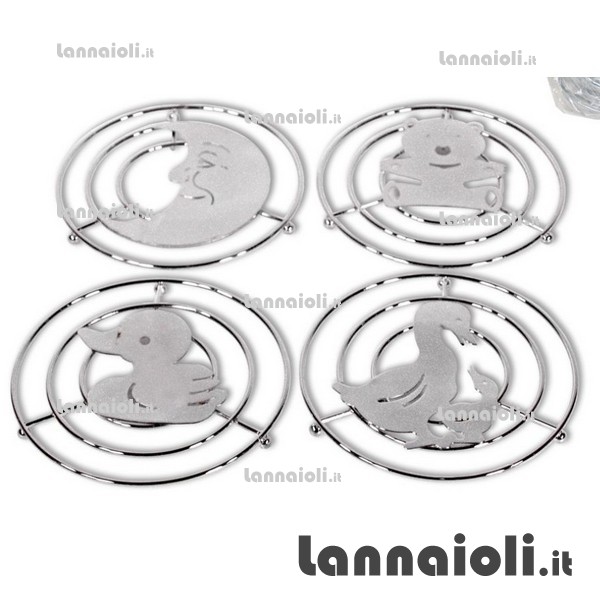 SOTTOPENTOLA INOX ANIMALI cm 20 SOTTOPENTOLA INOX ANIMALI cm 20