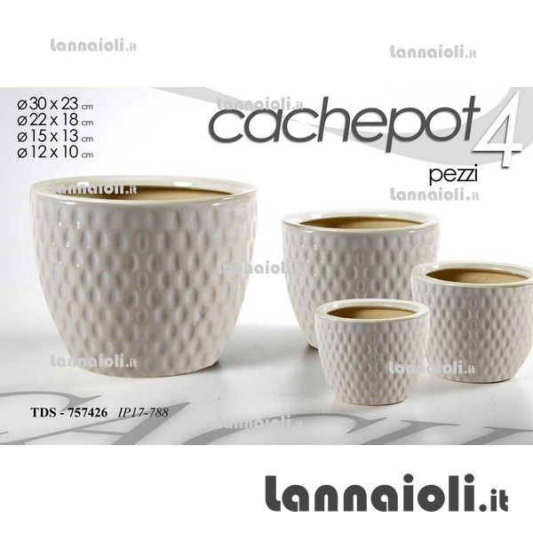 PORTAVASI CERAMICA PZ.3 ASSORTITI 