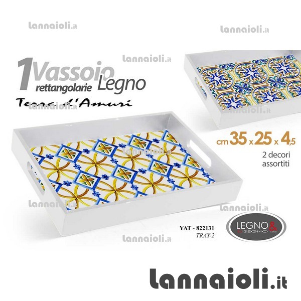 VASSOIO LEGNO RETTANG. C-MANICI 