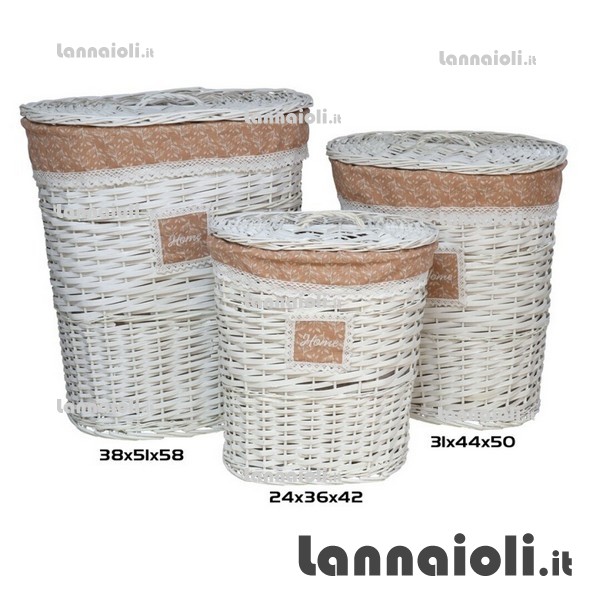 PORTABIANCHERIA OVALE PZ.3 FODERA PORTABIANCHERIA OVALE PZ.3 FODERA