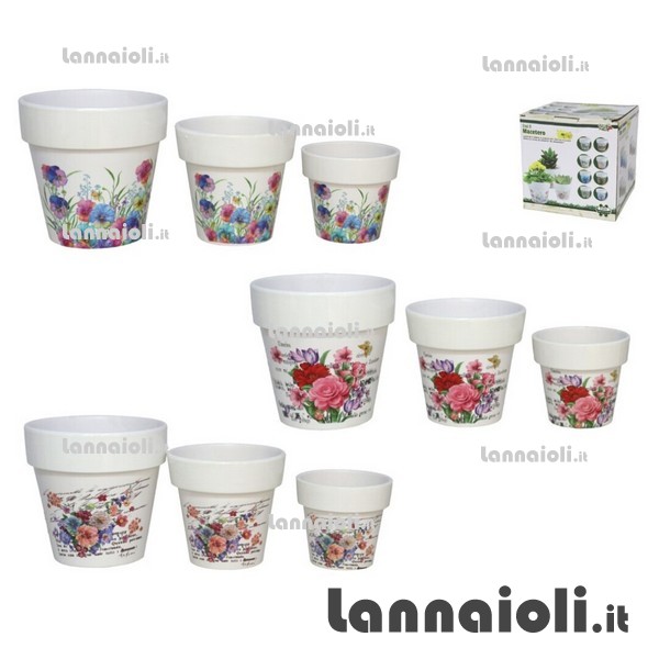 PORTAVASI CERAMICA PZ.3 CM.11-13-16 PORTAVASI CERAMICA PZ.3 CM.11-13-16
