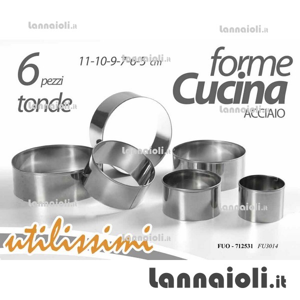 TAGLIAPASTA TONDO LISCIO PZ.6  5-11 CM 