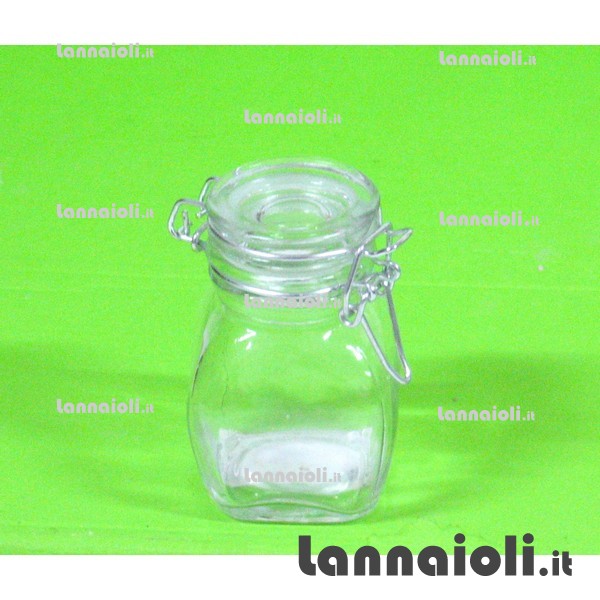 BARATTOLO VETRO MINI ERMETICO cl.10 