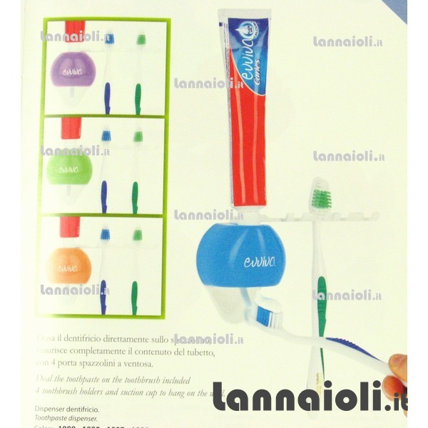 DISPENSER PER DENTIFRICIO evviva DISPENSER PER DENTIFRICIO evviva