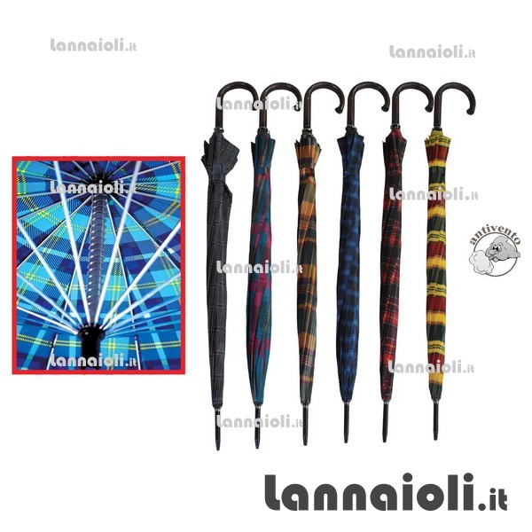 OMBRELLO SCOZZESE ANTIVENTO 3037M 