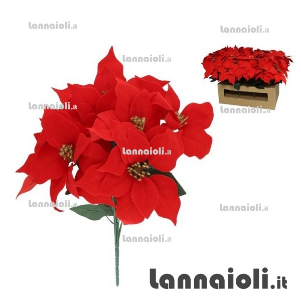 STELLA DI NATALE MAZZO 7 FIORI 
