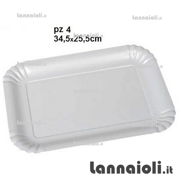 VASSOIO CARTA BIANCO N^6 PZ.4 VASSOIO CARTA BIANCO N^6 PZ.4