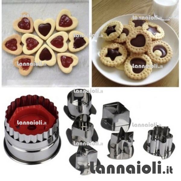 TAGLIABISCOTTI 6 FORME CM.5 