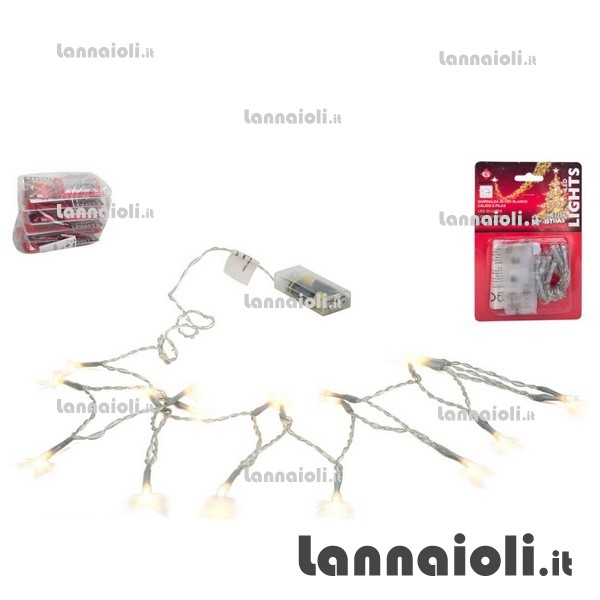 LUCI LED 20 BIANCO A BATTERIA 