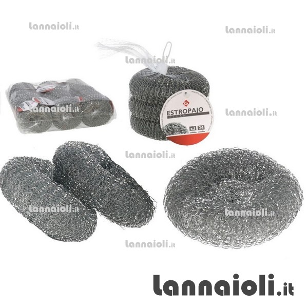 SPUGNA ACCIAIO CM.10 GR.24 pz.3 SPUGNA ACCIAIO CM.10 GR.24 pz.3