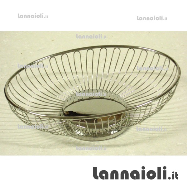 CESTINO INOX OVALE CM.29 ilsa CESTINO INOX OVALE CM.29 ilsa