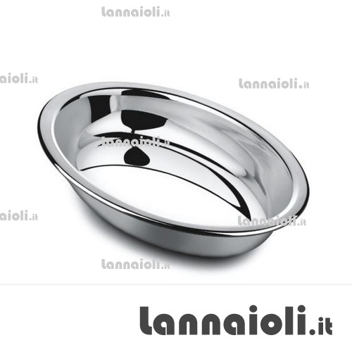 VASSOIO INOX OVALE ALTO CM.22 salvinelli