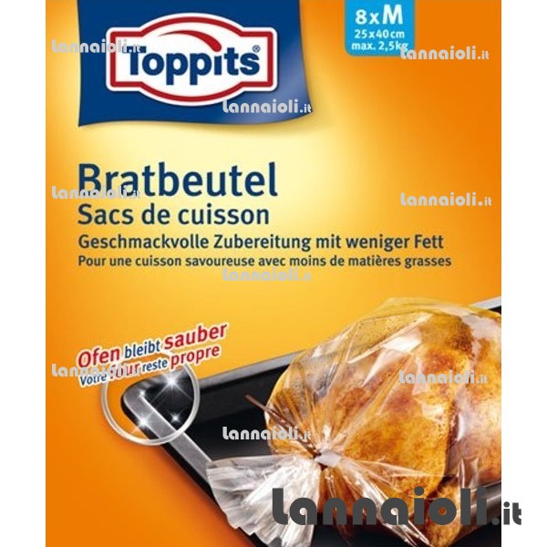 SACCHETTI ARROSTO PZ.8 CM.25X40 eva SACCHETTI ARROSTO PZ.8 CM.25X40 eva