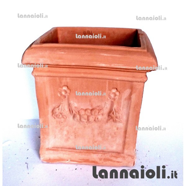 VASO QUADRO FESTONE CM.43X43 020 terrecotte toscane VASO QUADRO FESTONE CM.43X43 020 terrecotte toscane