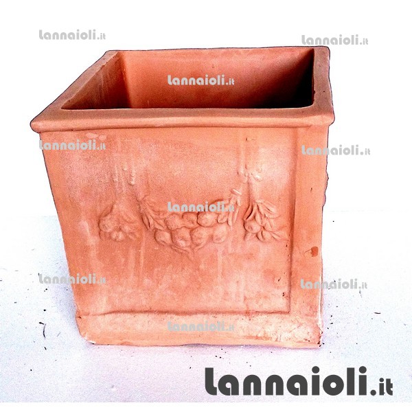 VASO COCCIO CUBO 35X35 terrecotte toscane VASO COCCIO CUBO 35X35 terrecotte toscane