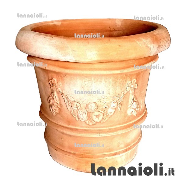 VASO COCCIO FESTONATO CM.47-55 terrecotte toscane