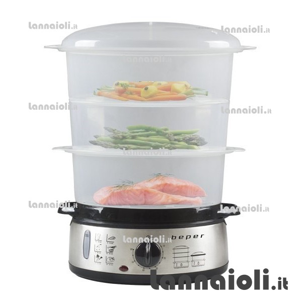 VAPORIERA ELETTRICA 9 litri 800w beper VAPORIERA ELETTRICA 9 litri 800w beper