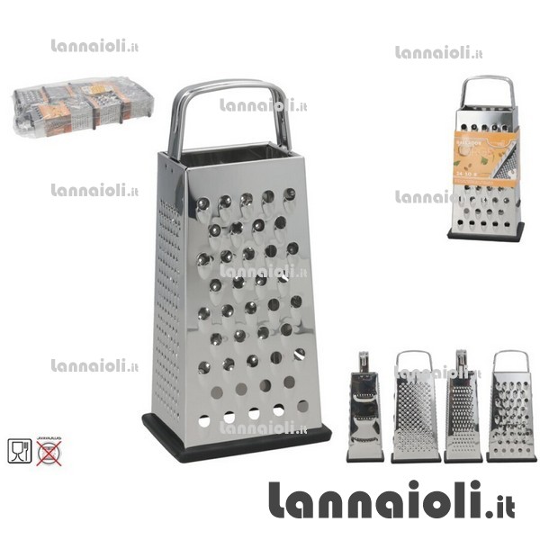 GRATTUGIA 4 LATI INOX BASE ANTISCIVOLO GRATTUGIA 4 LATI INOX BASE ANTISCIVOLO