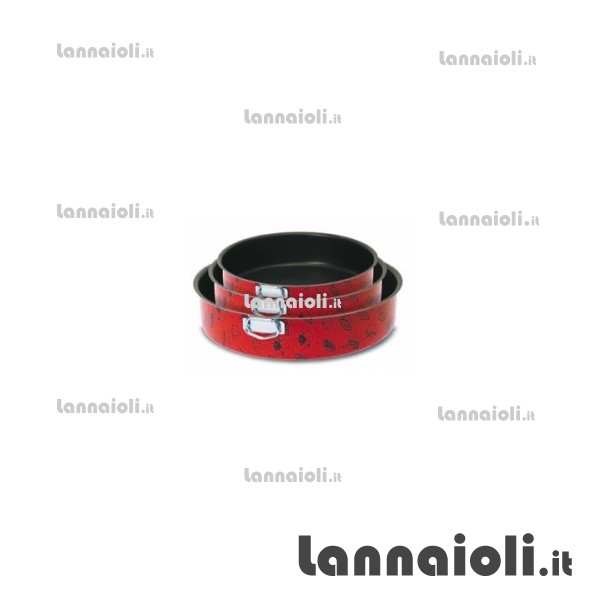TRIS TORTIERE ALTE 18-22-28 linea italia TRIS TORTIERE ALTE 18-22-28 linea italia