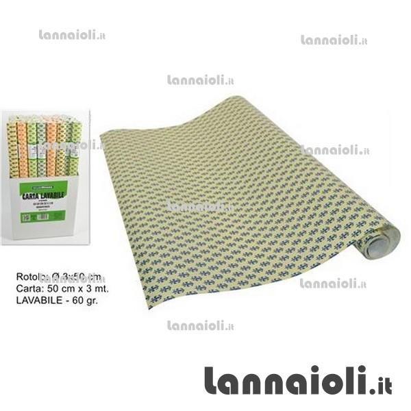 CARTA PER CASSETTI LAVABILE MT 3X0,5 CARTA PER CASSETTI LAVABILE MT 3X0,5