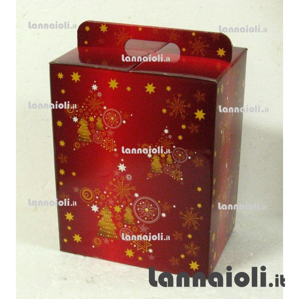 SCATOLA PANETTONE+BOTTIGLIA 28X30X20 