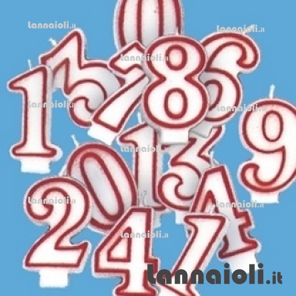 CANDELINA NUMERALE PER TORTA 