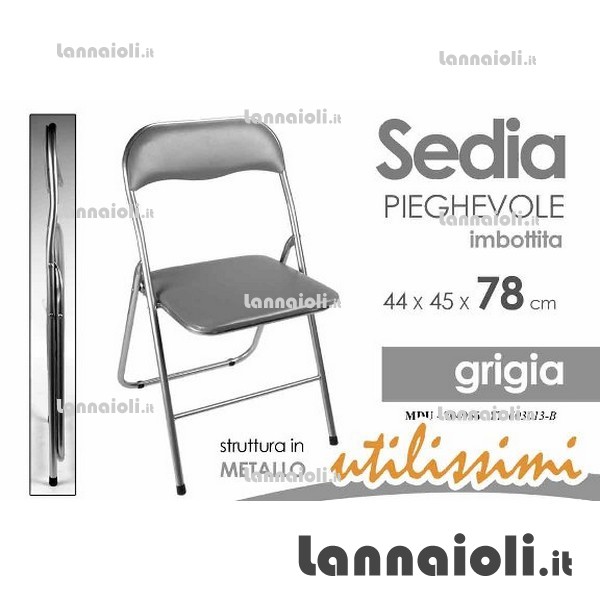 SEDIA PIEGHEVOLE IMBOTTITA 