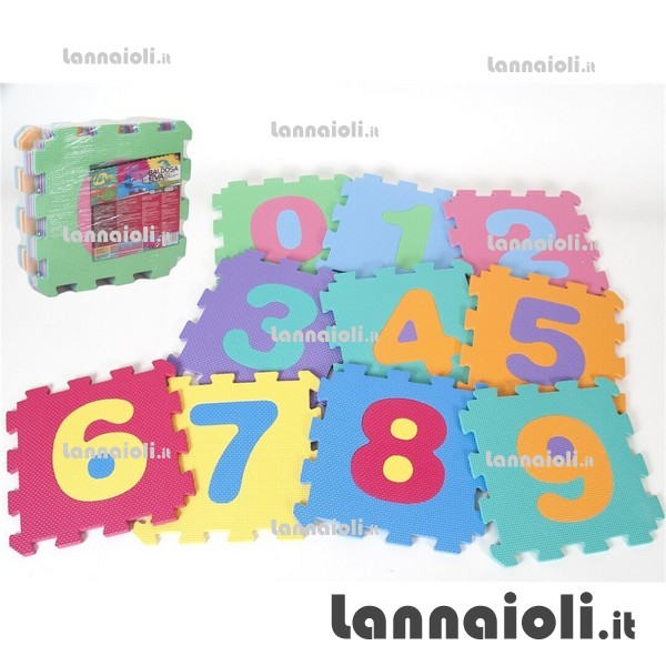TAPPETINO PUZZLE GOMMA 30X30 PZ.10 