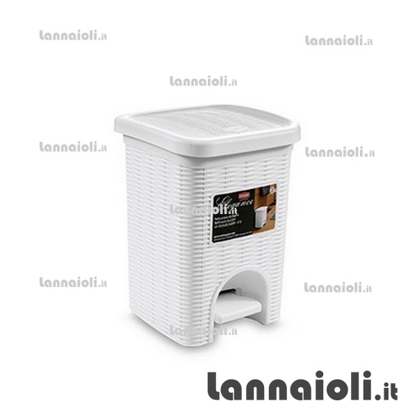 PATTUMIERA PEDALE MINI QUADRA ELEGANCE stefanplast PATTUMIERA PEDALE MINI QUADRA ELEGANCE stefanplast