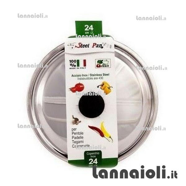 COPERCHIO INOX CM.28 steel pan