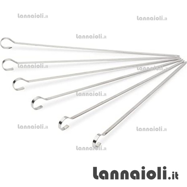 SPIEDINI INOX CM.20 PZ.6 svanera SPIEDINI INOX CM.20 PZ.6 svanera